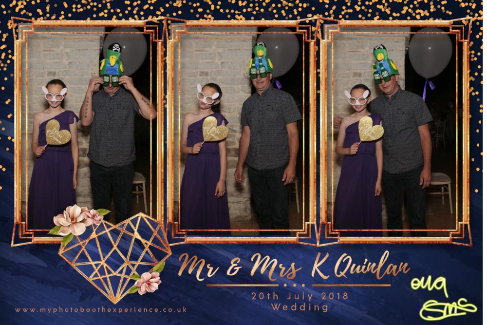 Mr & Mrs K Quinlan | View more photos from the event at gallery.myphotoboothexperience.co.uk/u/MyPhotoBoothExperienceLtd/Mr-Mrs-K-Quinlan